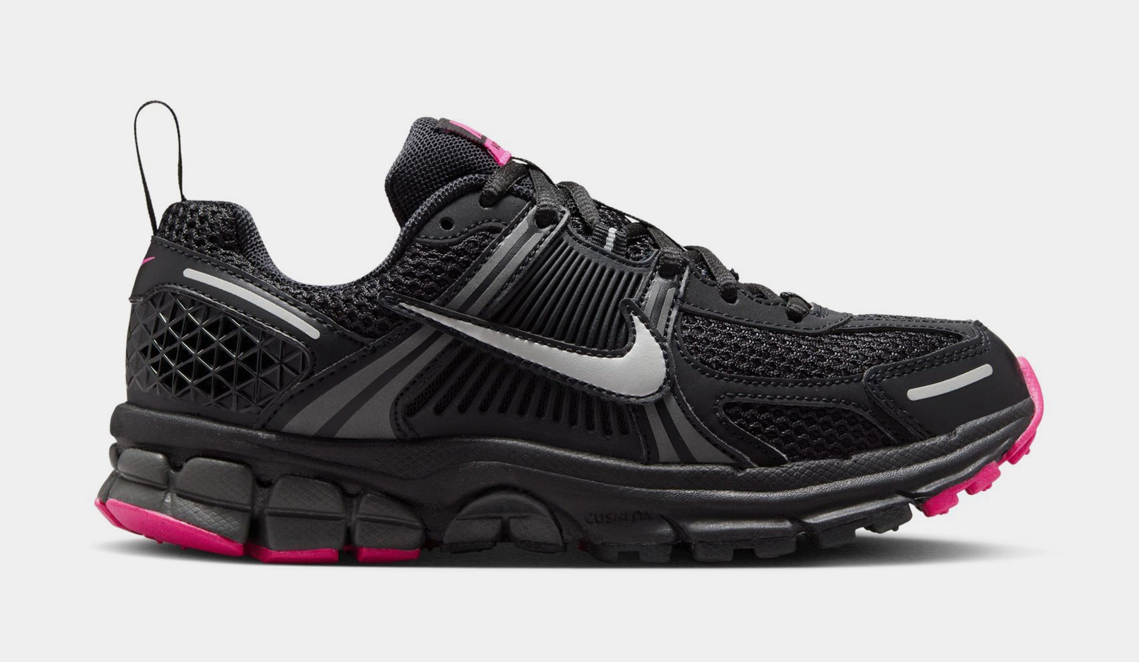 Zoom Vomero 5 Grade School Running Shoes (Black/Metallic PLatinm/Anthracite)