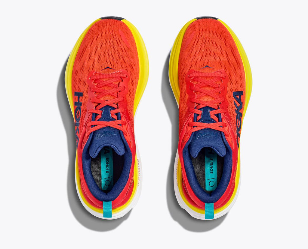 Hoka One One scarpa da corsa da uomo M Bondi 8 1123202/RAFL rosso fuoco